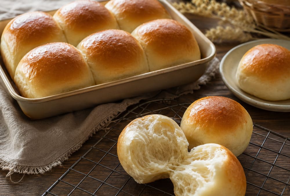 Hokkaido milk bread rolls